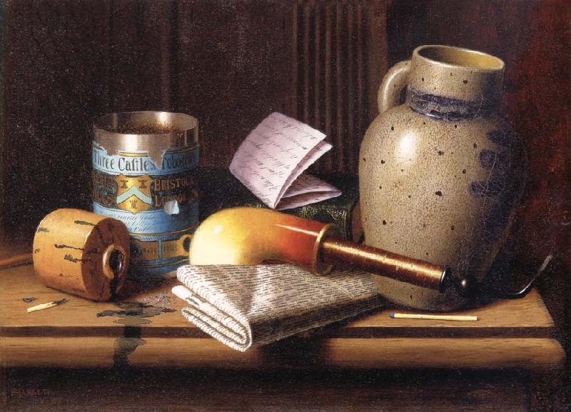 William Michael Harnett Still life with Three Tobacco France oil painting art